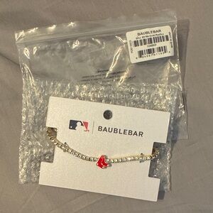 NWT BaubleBar Red Sox Tennis Bracelet